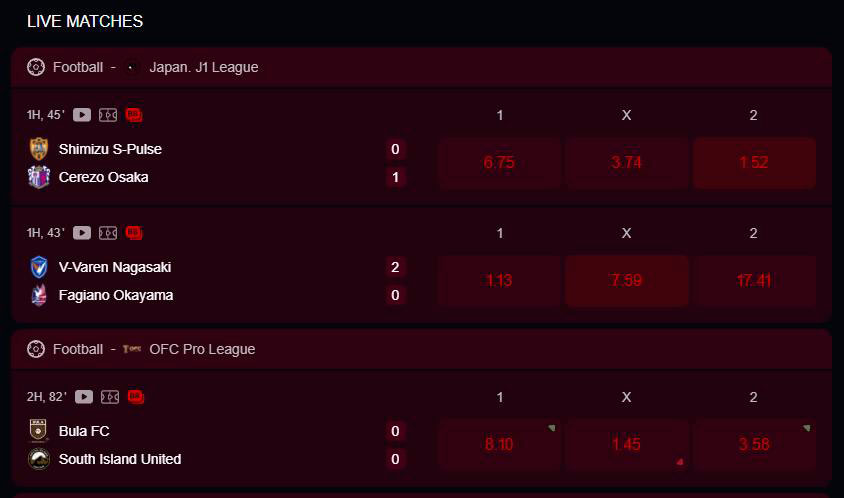 live betting yepcasino