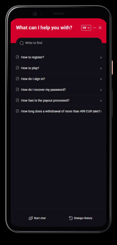 live chat yepcasino