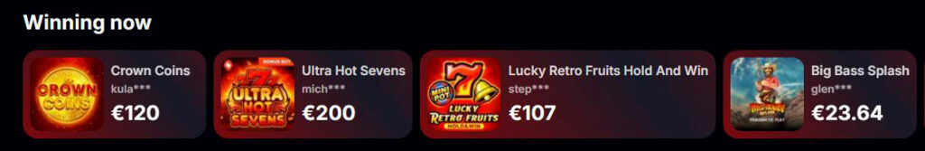 winning now list yepcasino